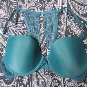 Apt. 9 Green Lace Racerback Bra Size 36C